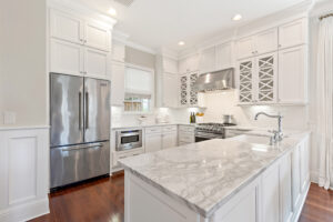 Modern kitchen with marble counters – 1019 7th St N St. Petersburg FL